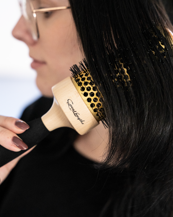 Great Lengths Retro Rundbürste M – Anwendung