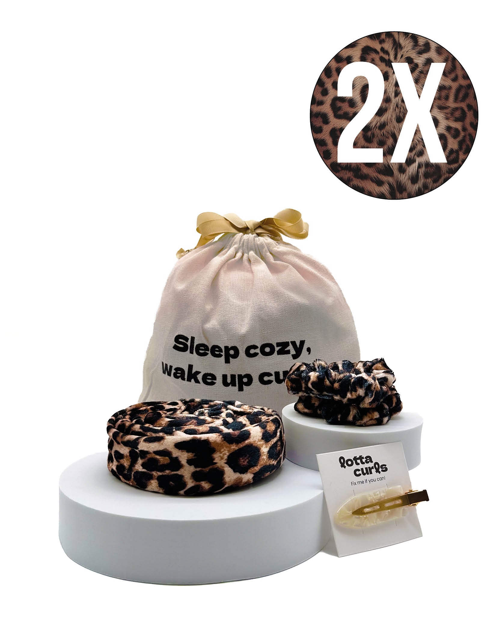 Lotta Curls Leo Print 2er Set