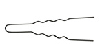 Comair Lockennadeln schwarz, 4,5 cm, Ø 0,55 mm