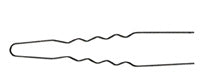 Comair Lockennadeln schwarz, 6,5 cm, Ø 0,55 mm