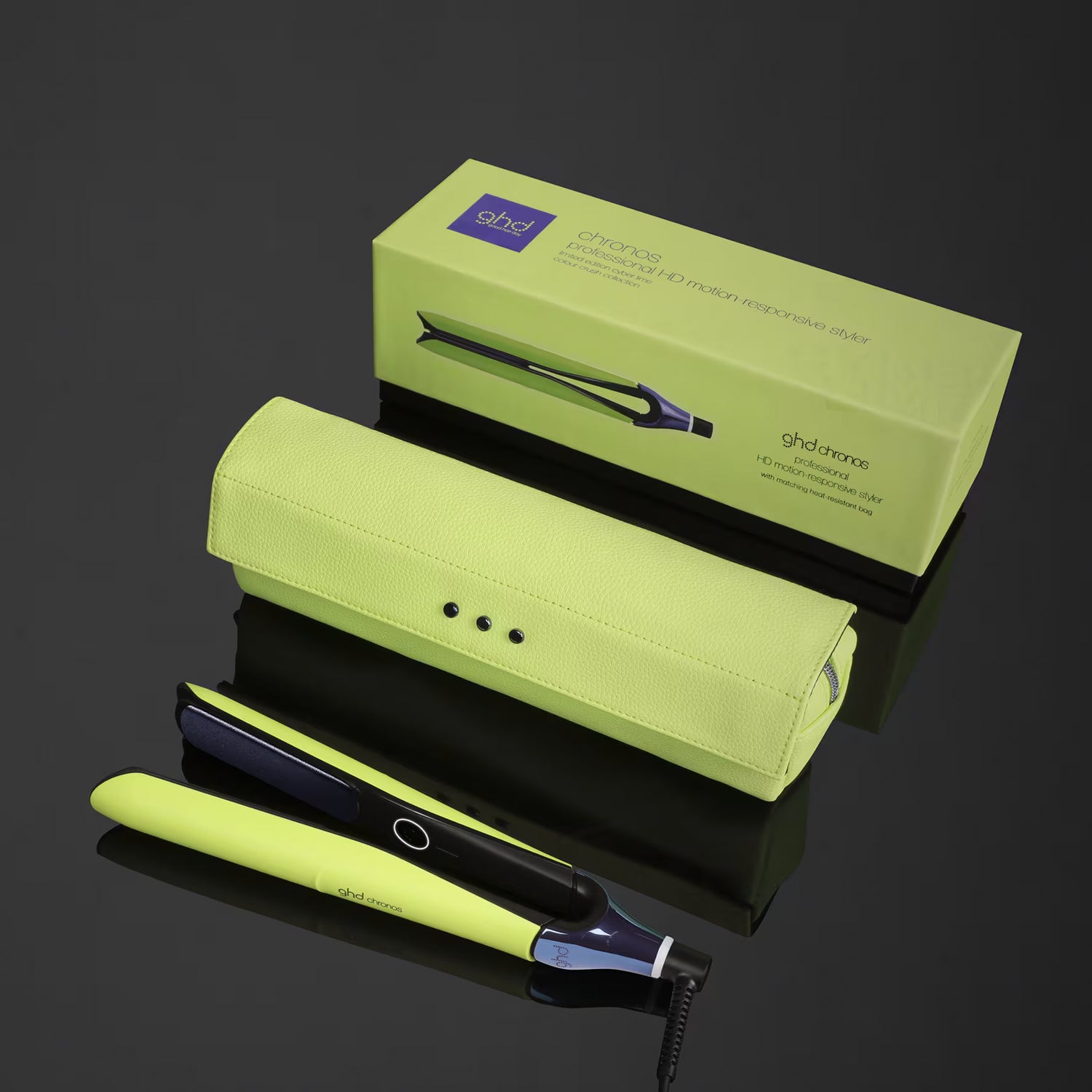 ghd Chronos Glätteisen in Cyber Lime (2024)