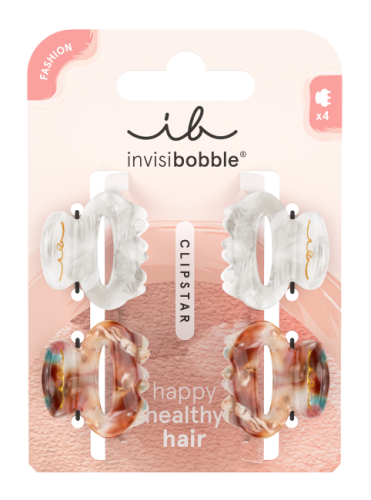 invisibobble Clipstar Petit Bijoux Haarspange 4er-Set