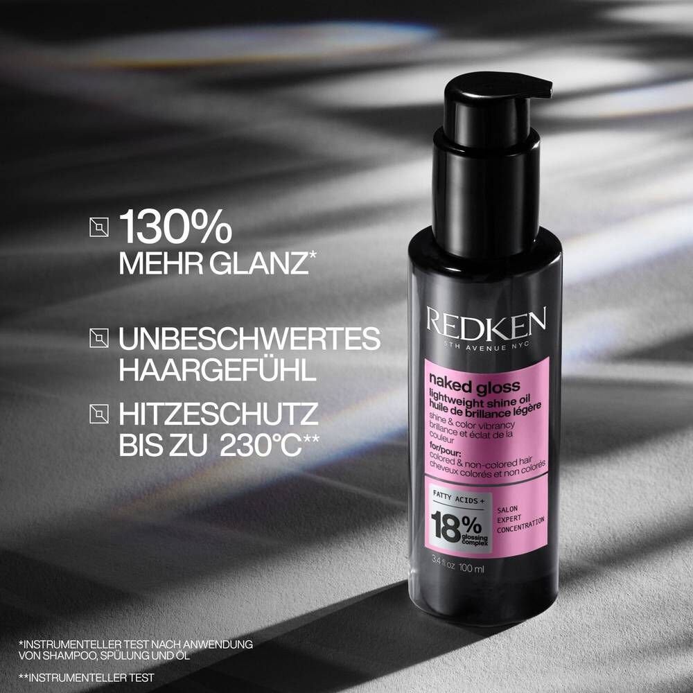Redken Naked Gloss Oil 100 ml Anwendung