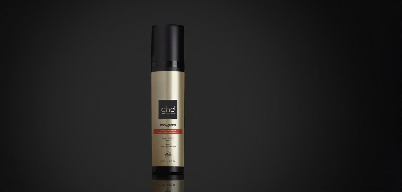 ghd Bodyguard coloriertes Haar Anwendung