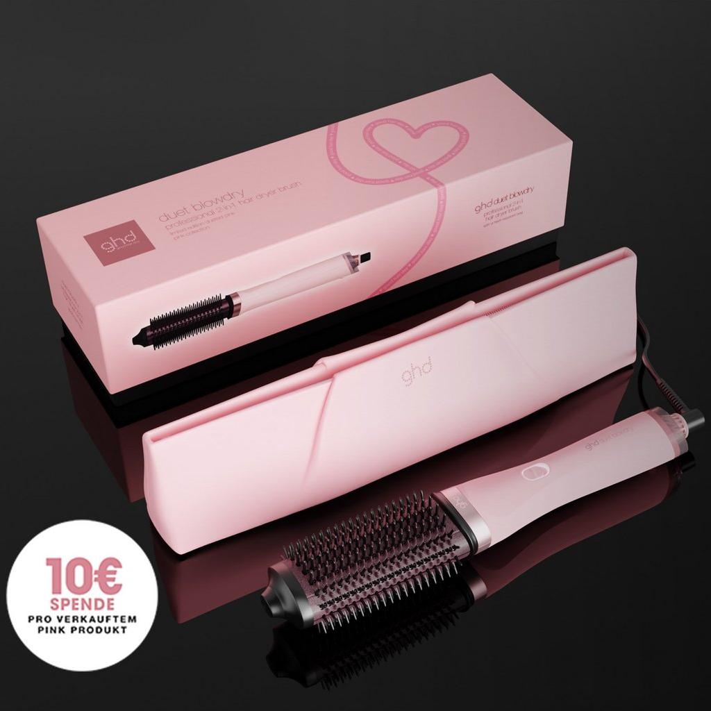 ghd duet blowdry Hair Dryer Brush in Dusted Pink