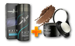 HAIR GO Streuhaar + Ansatzpuder Sparset Hellbraun