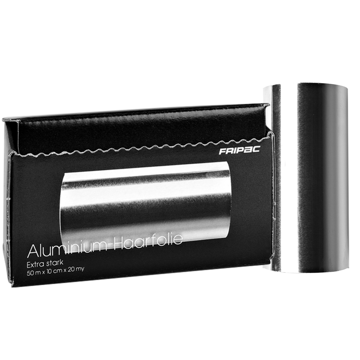 Fripac Alu-Haarfolie in Abreißbox silber 10 cm x 50 m, 20 my