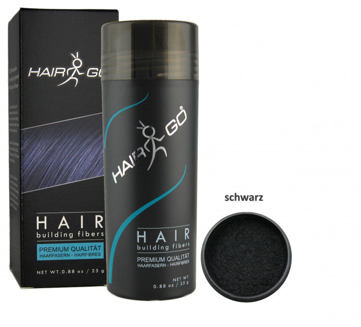 HAIR&GO Streuhaar schwarz 25g