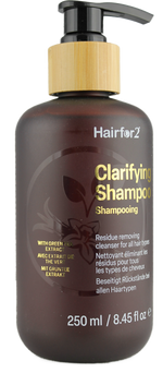 Hairfor2 Clarifying Shampoo mit Grüntee-Extrakt 250ml, Rückseite