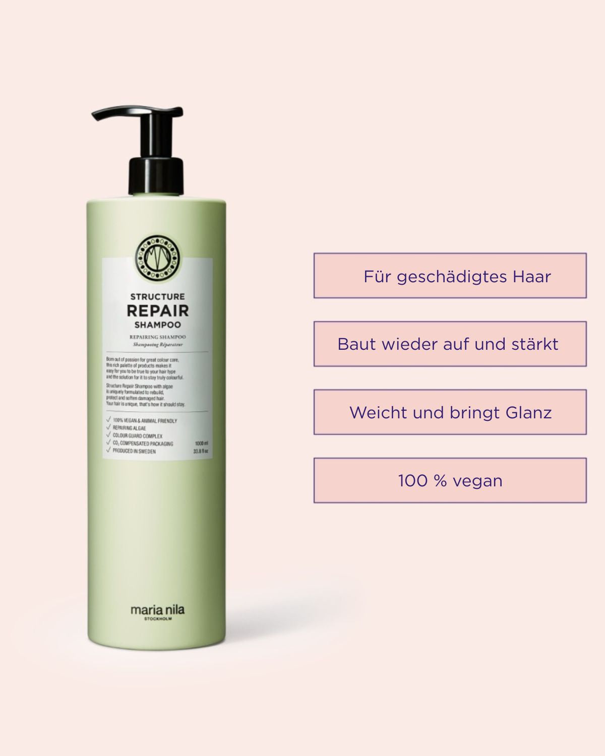 Maria Nila Structure Repair Shampoo 1000 ml