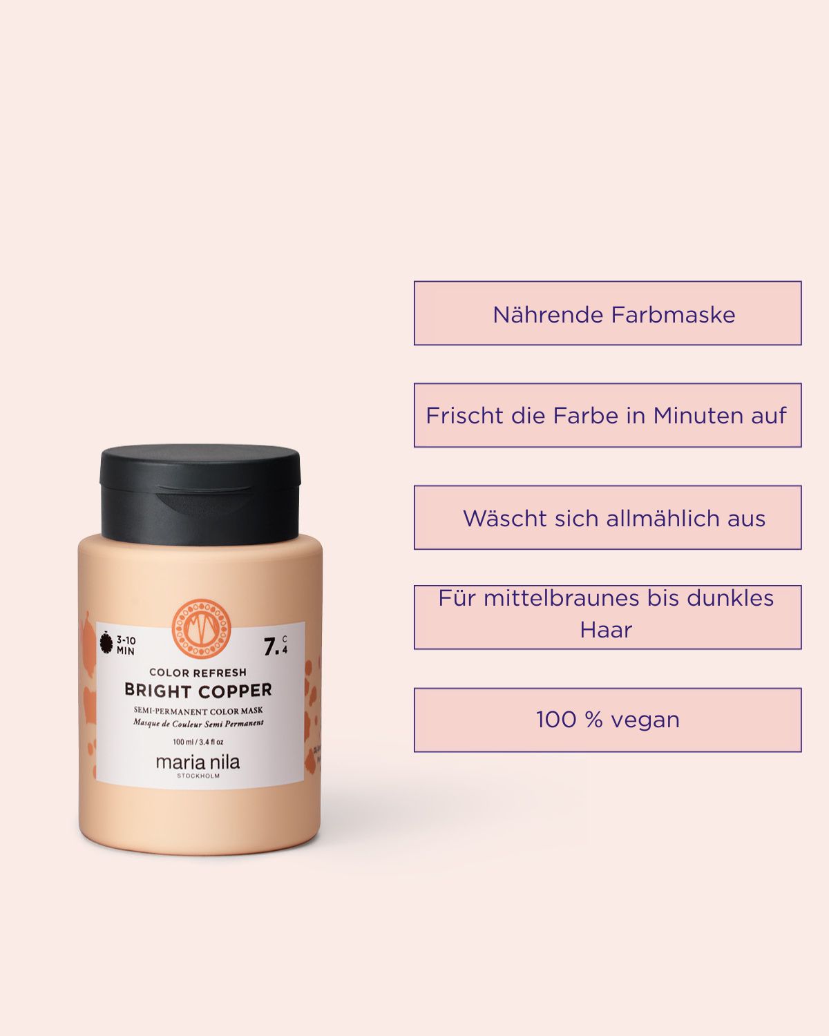 Maria Nila Colour Refresh Bright Copper 7.40 100 ml