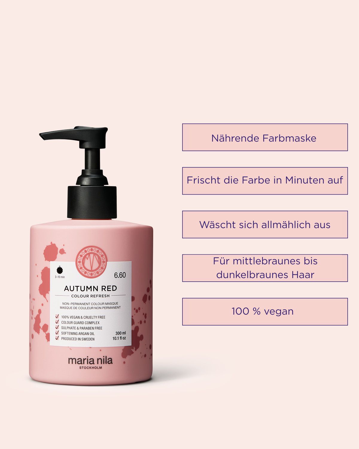 Maria Nila Colour Refresh 6.60 Autumn Red 300 ml