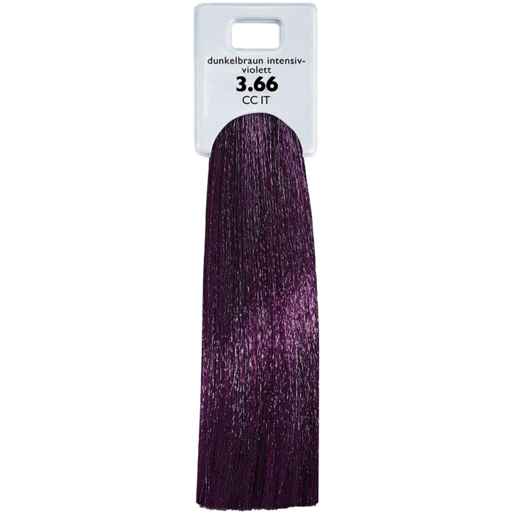 Alcina Intensiv Tönung 3.66 dunkelbraun intensiv-violett - Strähne