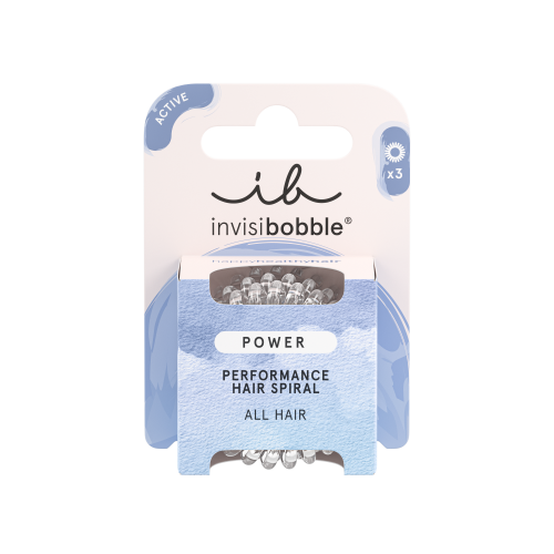 invisibobble Power Crystal Clear Haargummi 3er-Set
