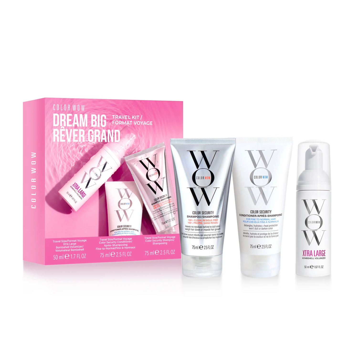COLOR WOW DREAM BIG DISCOVERY SET 75ML & 75ML & 50ML