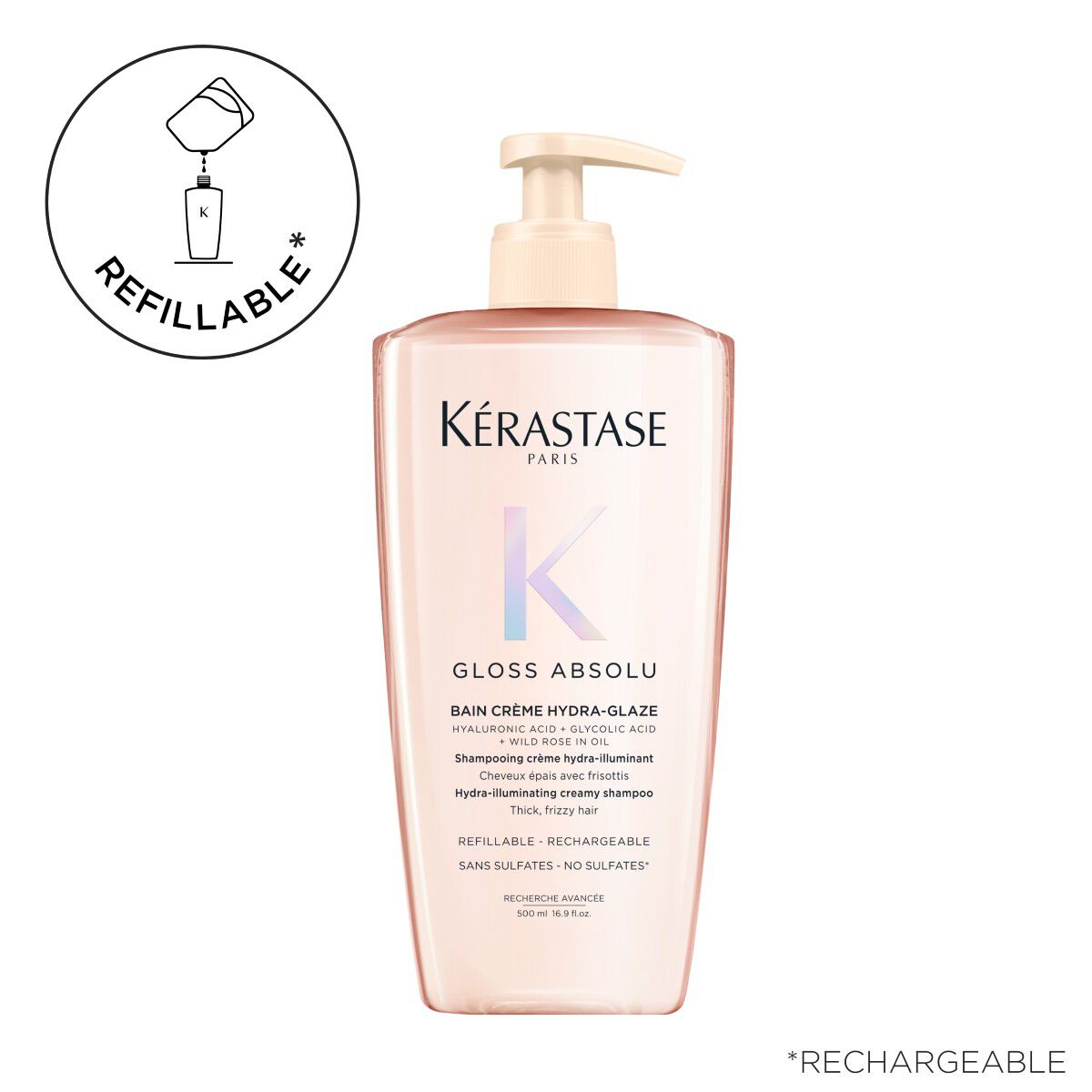Kérastase Gloss Absolu Bain Crème Hydra-Glaze Shampoo 500 ml