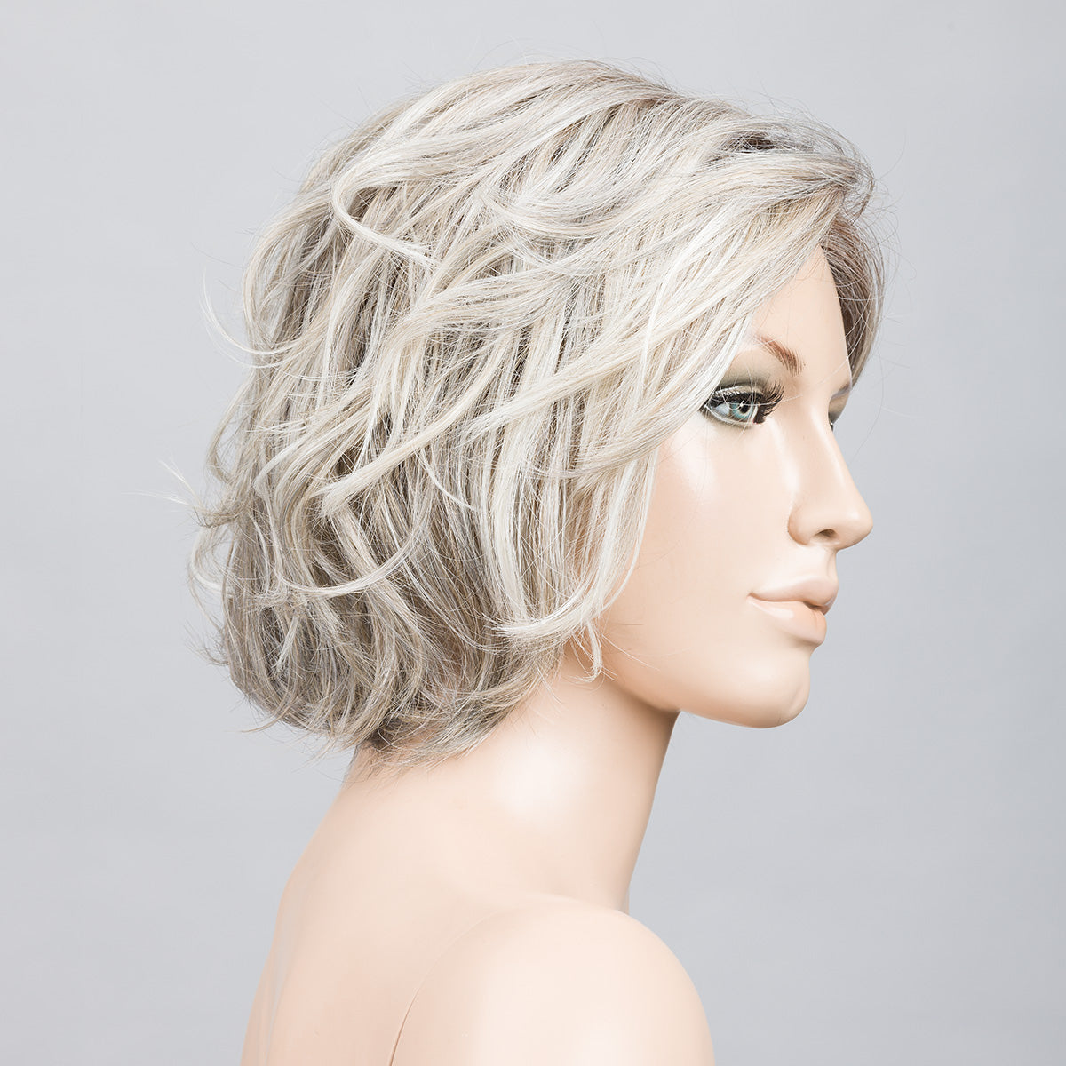 metallic blonde rooted