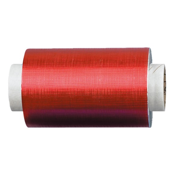 Fripac-Medis Aluminium-Haarfolie geprägt in rot – 15my